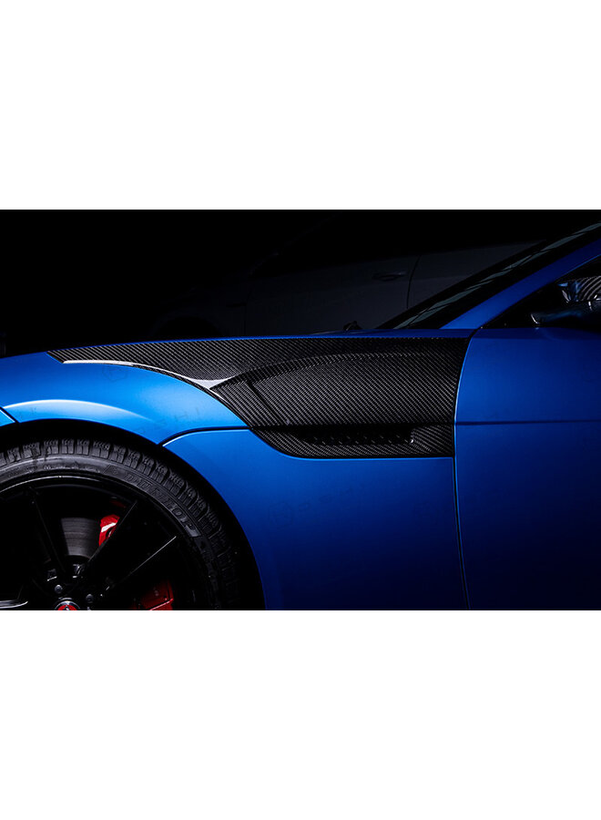 Cubierta de paneles laterales de fibra de carbono tipo Jaguar F