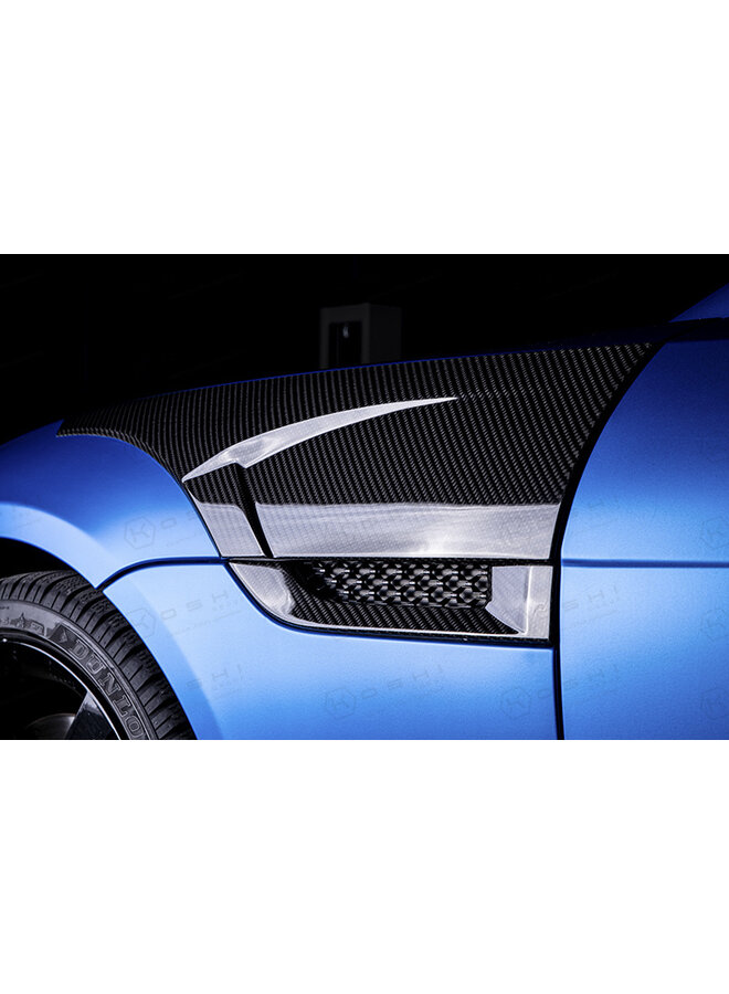 Cubierta de paneles laterales de fibra de carbono tipo Jaguar F