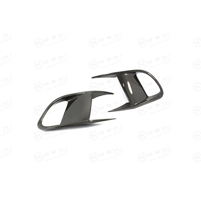 Quadro de aba do intercooler do para-choque dianteiro em fibra de carbono Jaguar F-Type