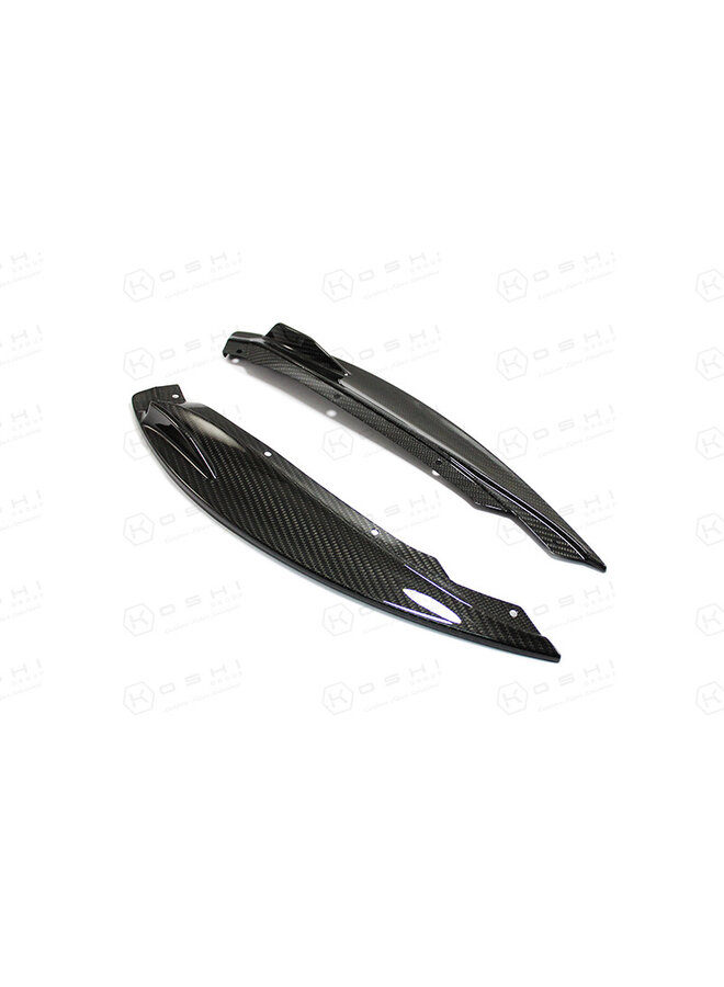 Rabats séparateurs de lèvre avant en fibre de carbone pour Jaguar F-Type