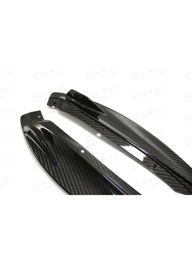 Alette con splitter per labbro anteriore in fibra di carbonio Jaguar F-Type