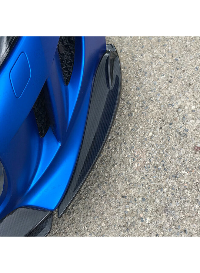Alette con splitter per labbro anteriore in fibra di carbonio Jaguar F-Type