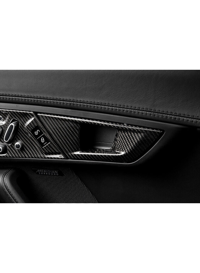 Poignées de porte intérieures en fibre de carbone Jaguar F-Type