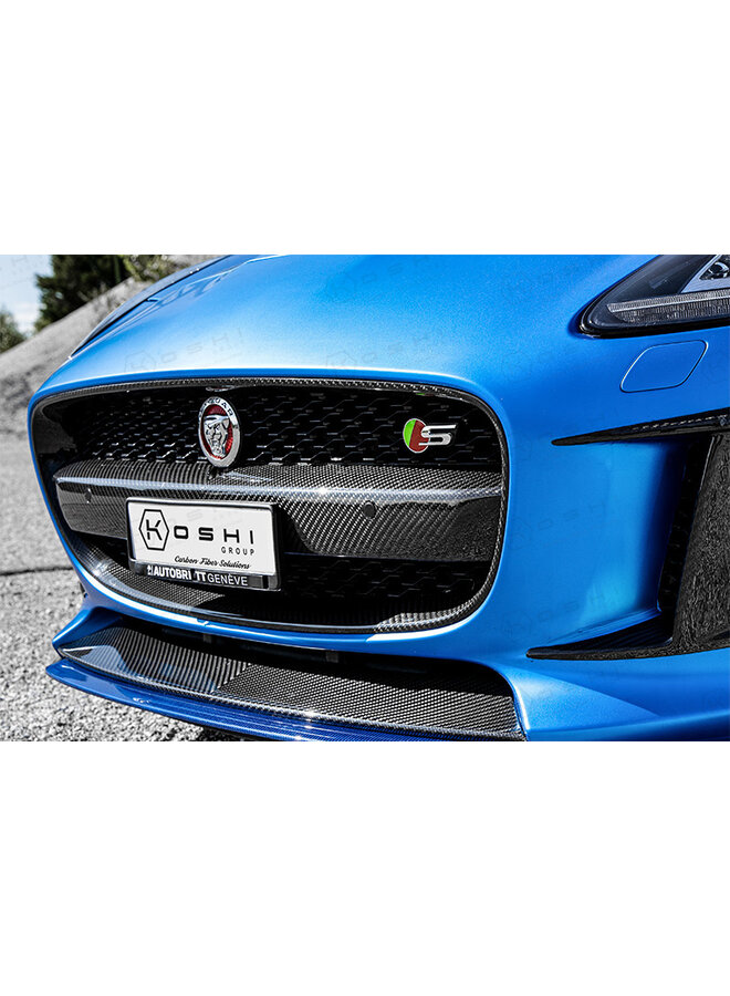 Jaguar F-Type Carbon Fiber Radiator Front Bumper Grill cover