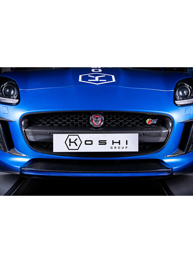 Jaguar F-Type Carbon Fiber Radiator Voor Grill cover