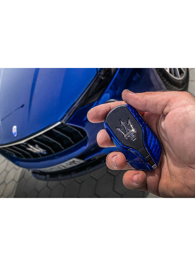 Tampa da chave em fibra de carbono Maserati Ghilbi / Quattroporte / Levante