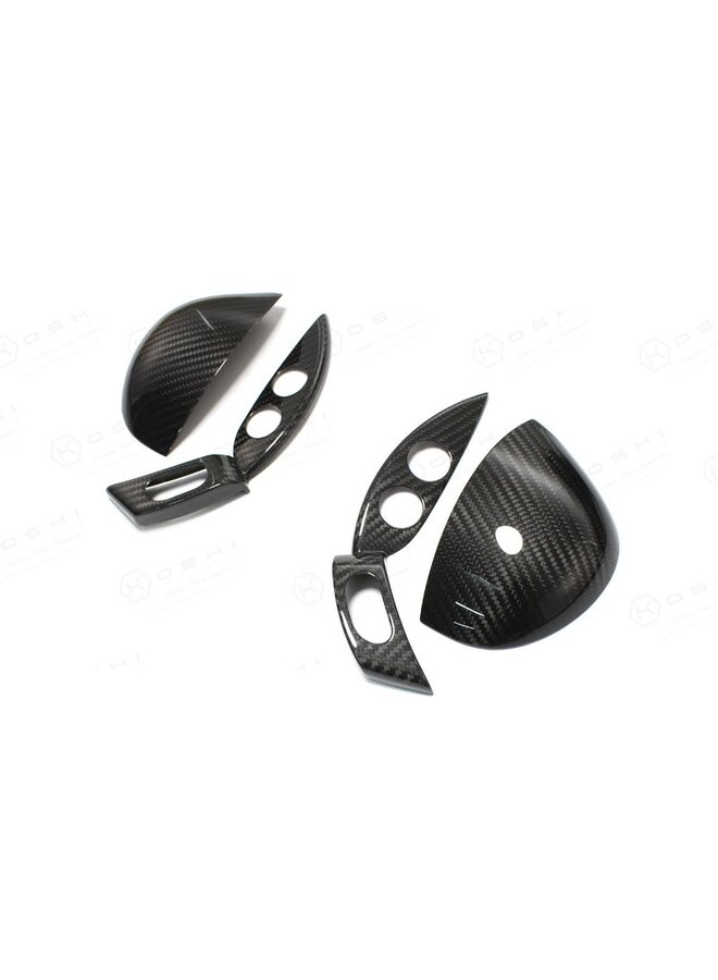 Maserati Granturismo / Quattroporte Carbon Fiber steering wheel knob control cover