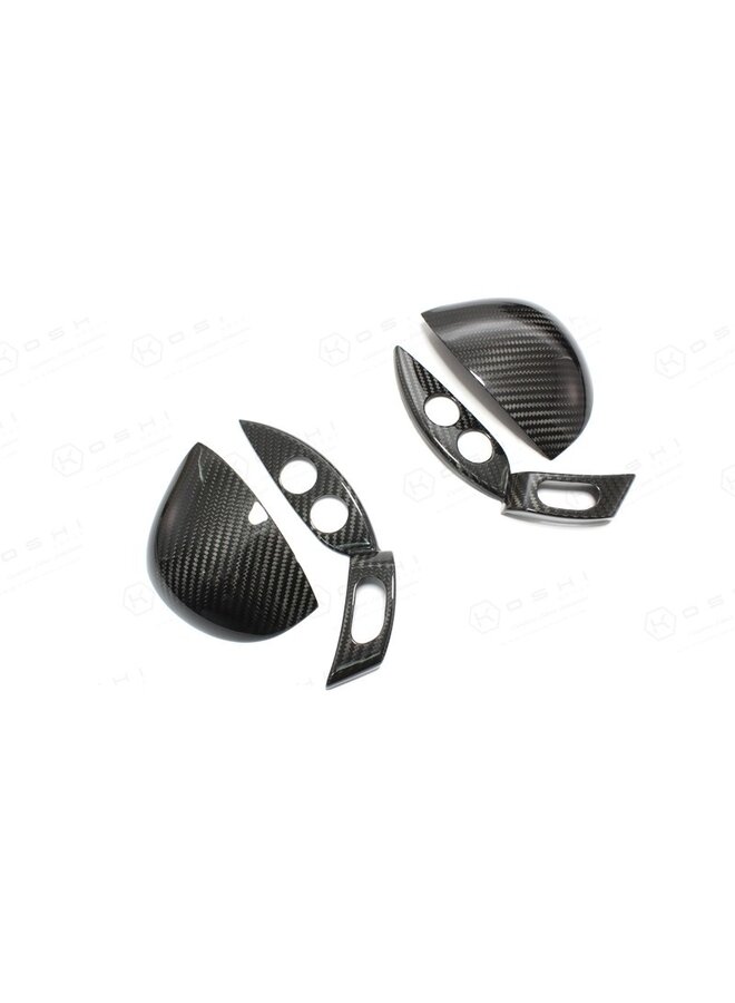 Maserati Granturismo / Quattroporte Carbon Fiber steering wheel knob control cover