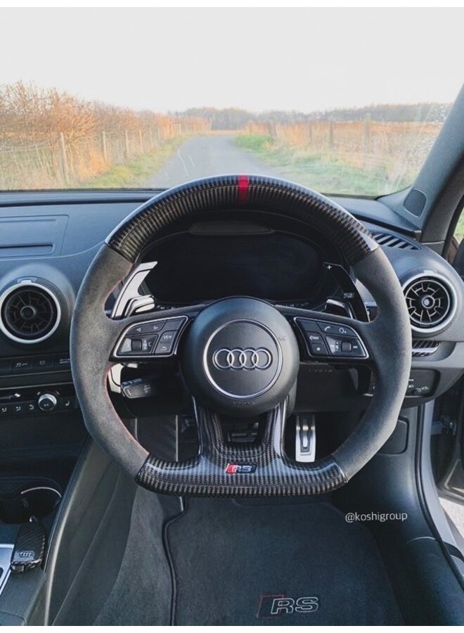 Parte superiore dello sterzo in fibra di carbonio Audi RS3 / RS4 (2017-2018)