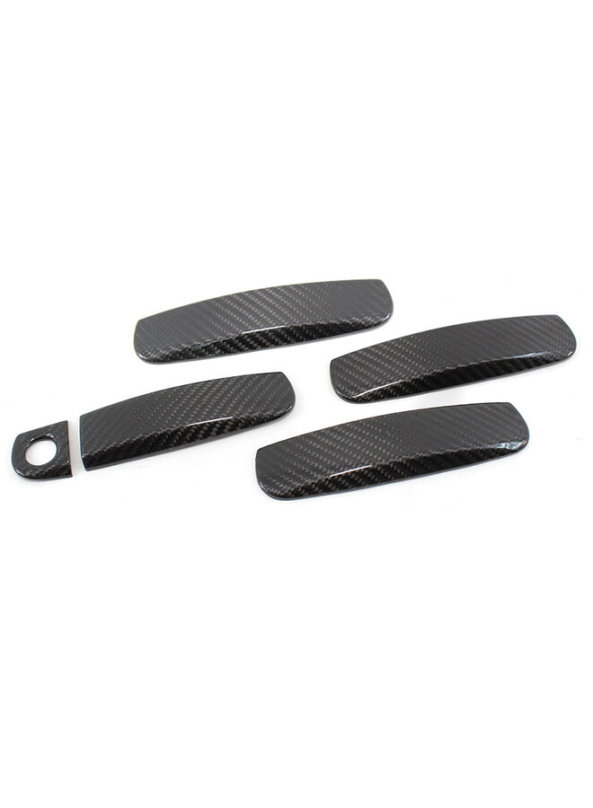 Audi A3 S3 Quattro A4 S4 RS4 A6 S6 RS6 Allroad Maçanetas externas de fibra de carbono