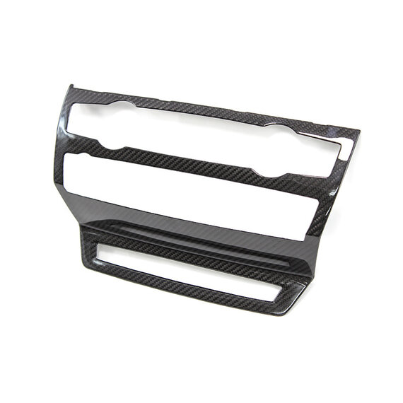 Copertura del rivestimento della console radio BMW X6 E71 in fibra di carbonio