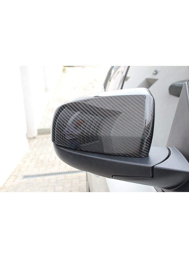 BMW E70 E71 X5 Couvertures de couverture de miroir en fibre de carbone