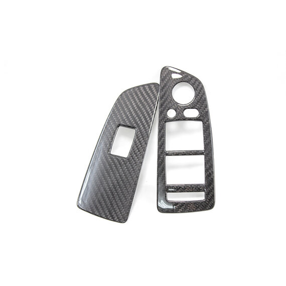 Cubierta de control de ventana de fibra de carbono BMW E87
