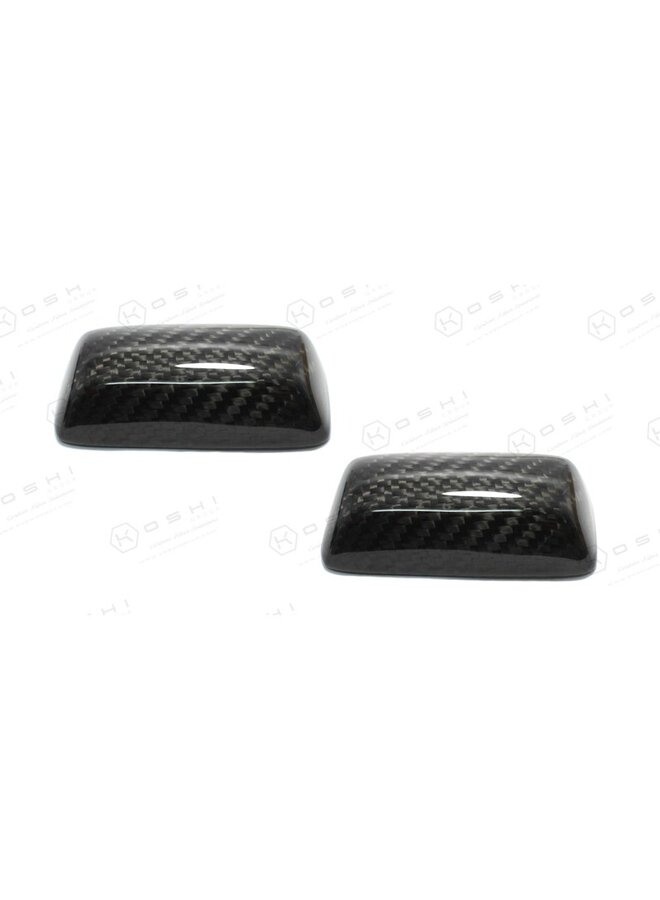 Fundas de palanca de asiento de fibra de carbono Fiat Abarth 500/595