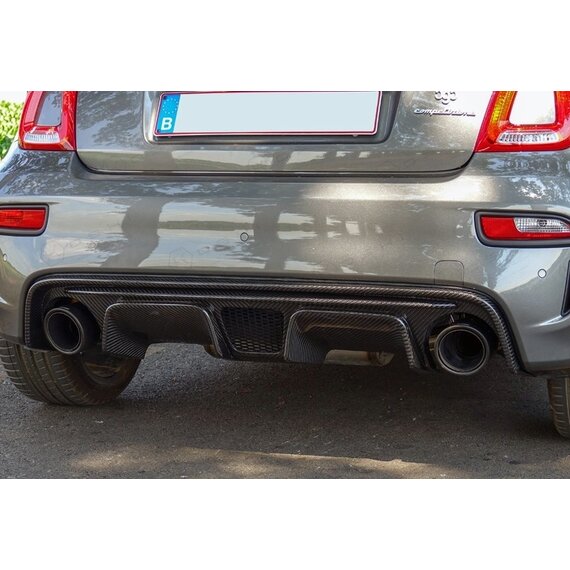 Fiat Abarth 595 2016-> Carbon Fiber Achter Diffusor Lip cover