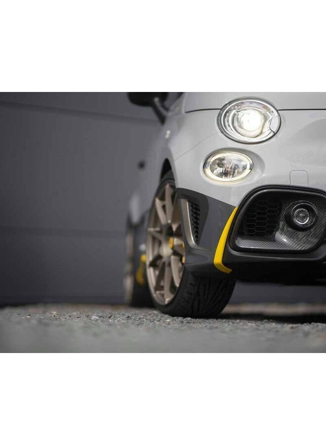 Fiat Abarth 595 2016->Cubierta faros antiniebla en fibra de carbono