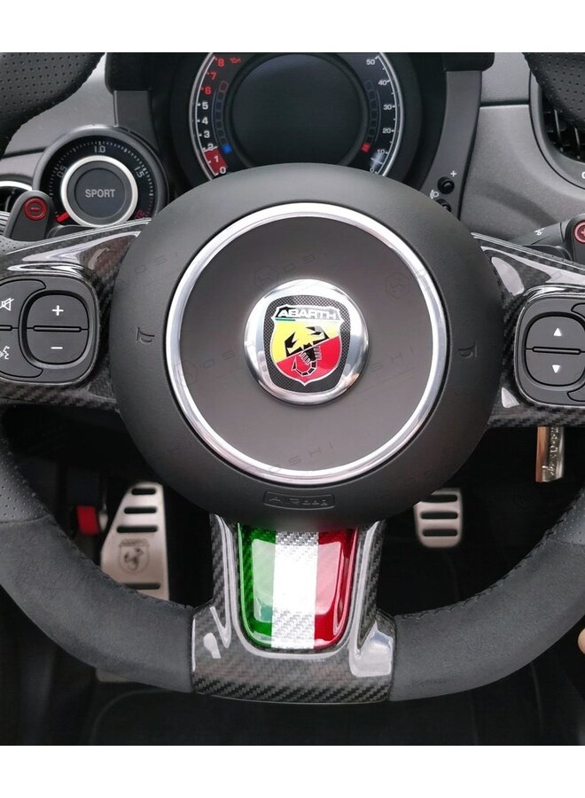 Fiat Abarth 595 Couvre volant en fibre de carbone partie inférieure