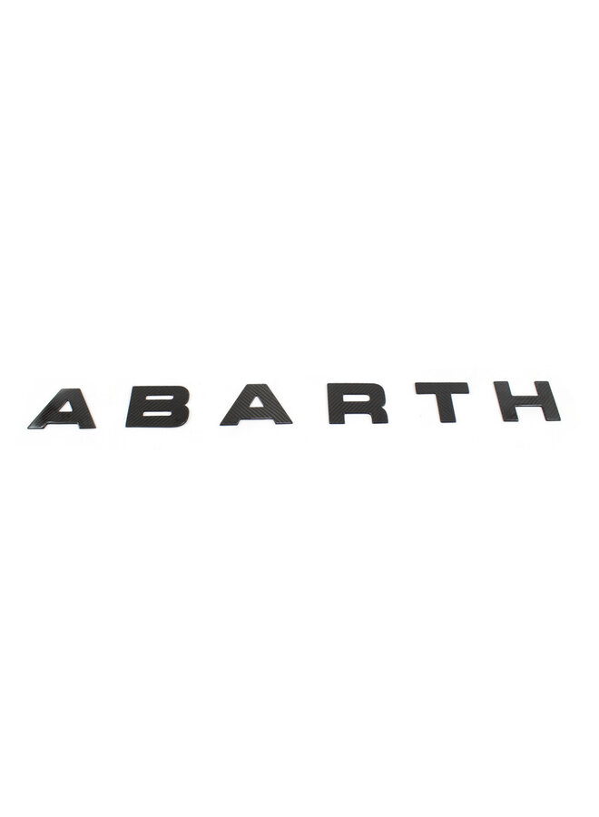 Fiat Abarth 595 2016->Logo-Buchstaben-Emblem aus Kohlefaser vorne