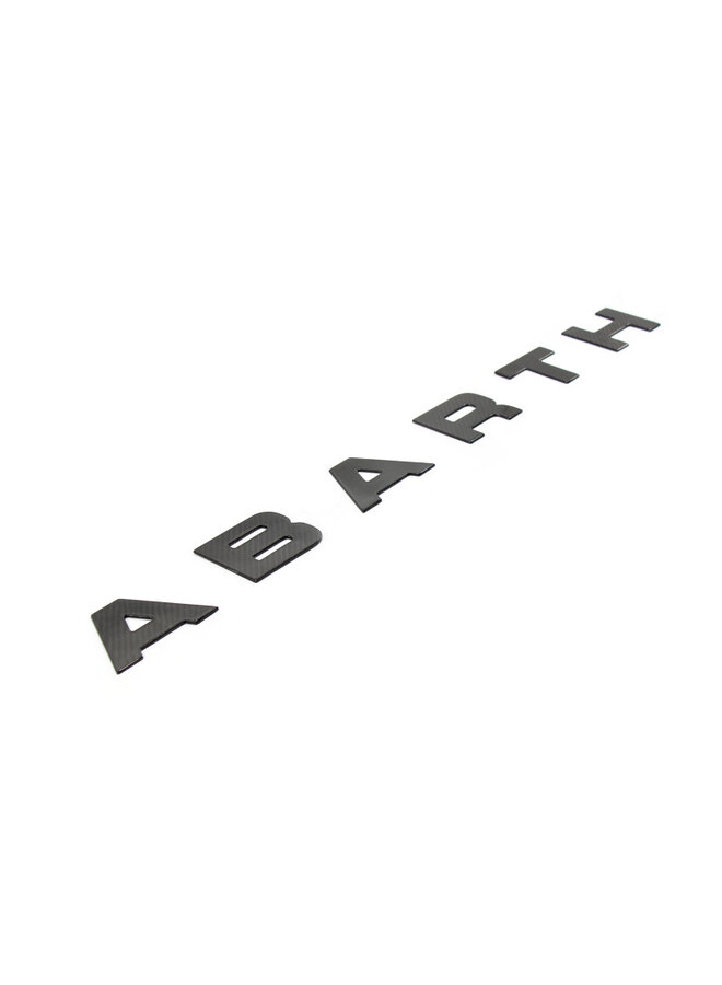 Fiat Abarth 595 2016->Carbon Fiber Front Logo Letters Emblem
