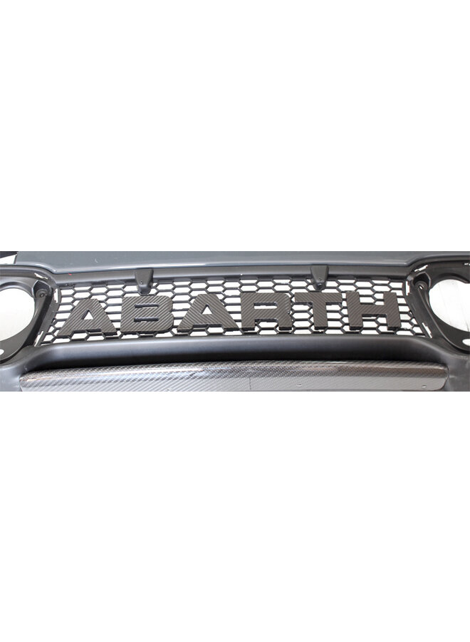 Fiat Abarth 595 2016->Emblème de lettres de logo avant en fibre de carbone