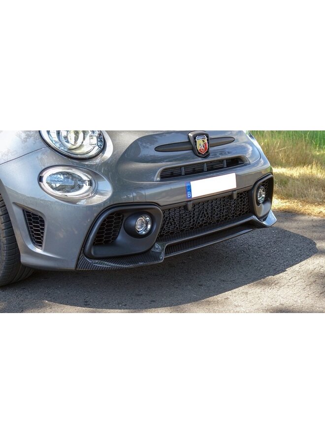 Aggressiver Splitter aus Kohlefaser für den Fiat Abarth 595