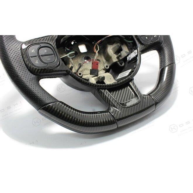 Fiat Abarth 595 Carbonfaser-Lenkrad-Seitenabdeckung