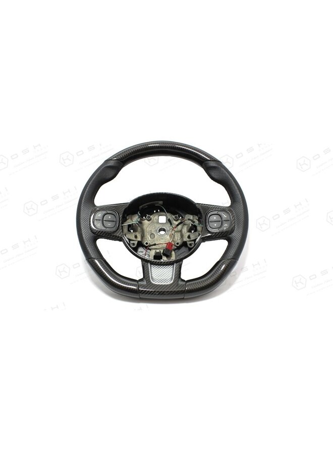 Copertura laterale del volante Fiat Abarth 595 in fibra di carbonio