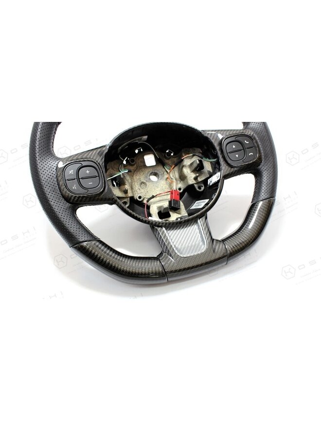 Fiat Abarth 595 Carbon Fiber Steering Wheel Side Cover