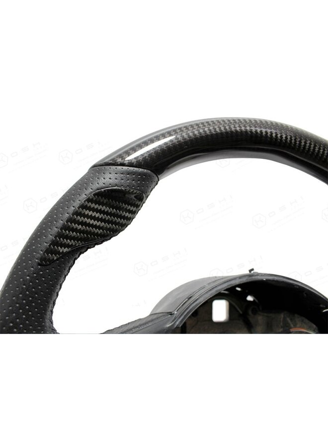 Fiat Abarth 595 Carbon Fiber Steering Wheel Thumb Grip Covers