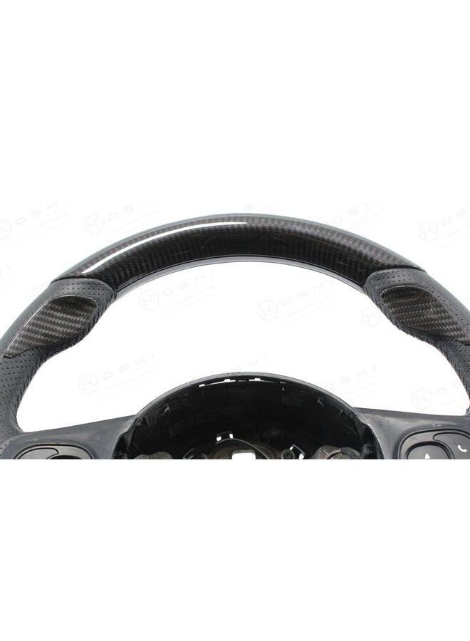 Fiat Abarth 595 Carbon Fiber Steering Wheel Thumb Grip Covers