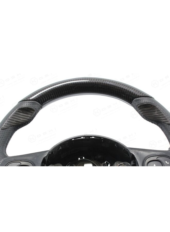 Fiat Abarth 595 Carbon Fiber Steering Wheel Thumb Grip Covers JHParts