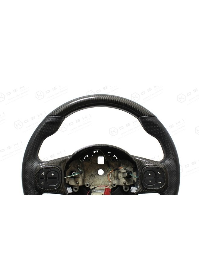 Cubierta parte superior del volante de fibra de carbono Fiat Abarth 595