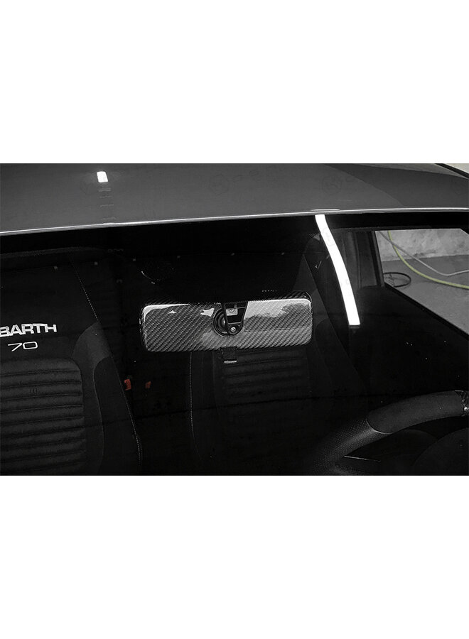 Fiat Abarth 500/595 Carbon Fiber Interior Mirror Cover