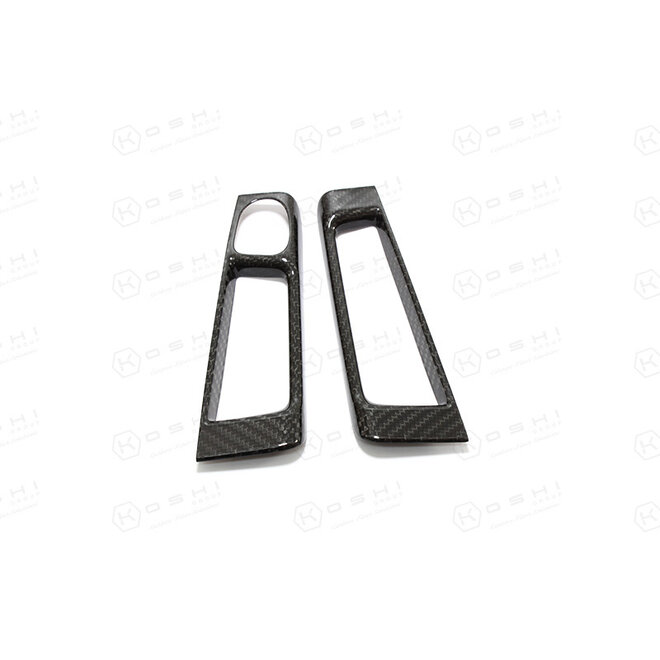 Fiat Abarth 500/595 Carbon Fiber Interior Door Levers cover