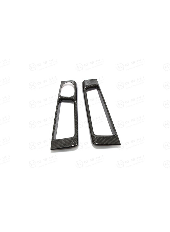 Fiat Abarth 500/595 Carbon Fiber Interior Door Levers cover