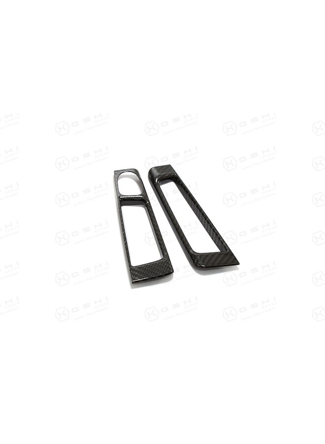 Fiat Abarth 500/595 Carbon Fiber Interior Door Levers cover