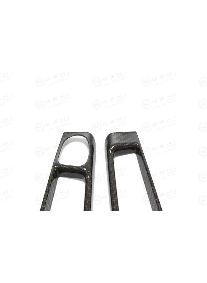 Copri leve portiere interne Fiat Abarth 500/595 in fibra di carbonio