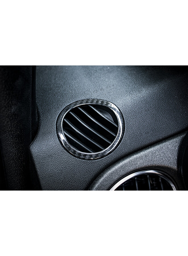 Coperchi griglia bocchetta aria Fiat Abarth 500/595 in fibra di carbonio