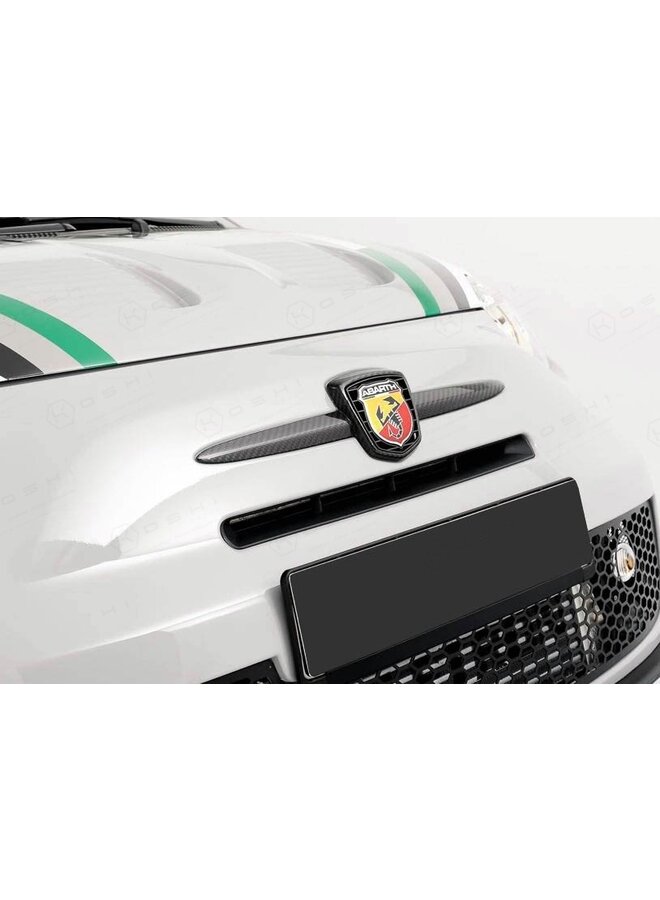 Fiat Abarth 500/595 Carbon Fiber Voor Logo Embleem Inlaat cover