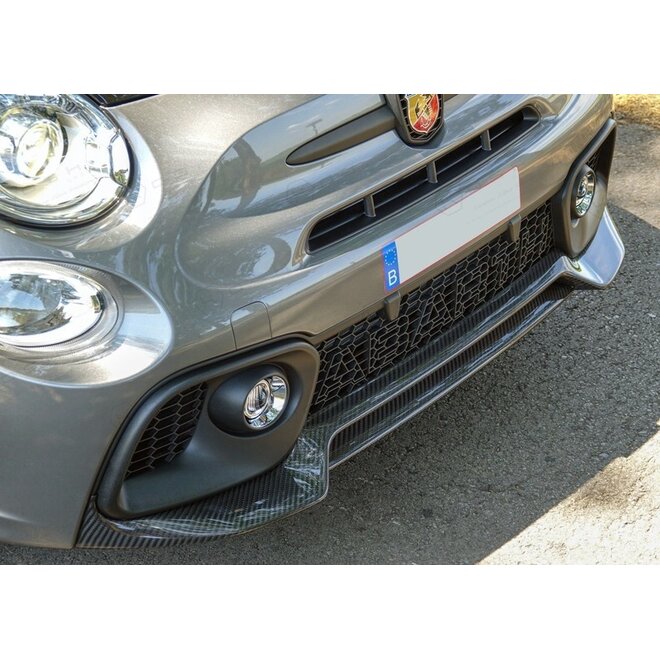 Fiat Abarth 595 2016-> Labbro dello splitter anteriore in fibra di carbonio