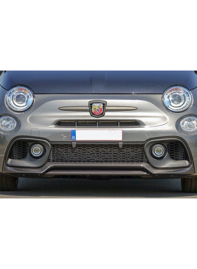 Fiat Abarth 595 2016->Lábio Divisor Dianteiro em Fibra de Carbono