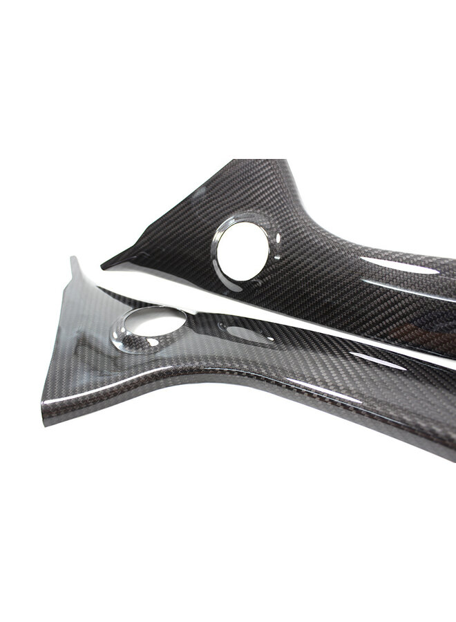 Fiat Abarth 500/595 Carbon Fiber Binnen Zuil Trim cover