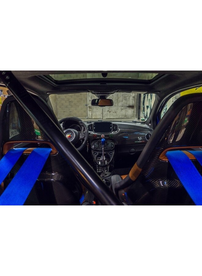 Fiat Abarth 595 2016-> Carbon Fiber Versnellingspookframe  cover