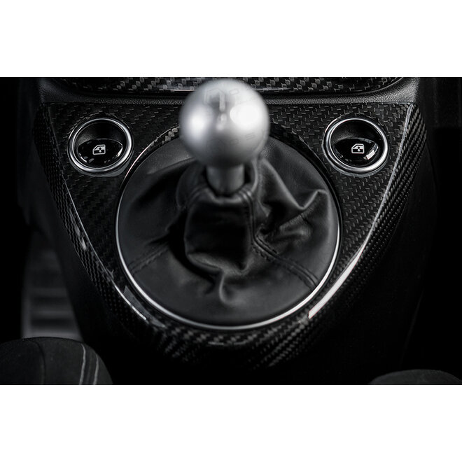 Fiat Abarth 595 2016-> Tampa do quadro da alavanca de câmbio em fibra de carbono