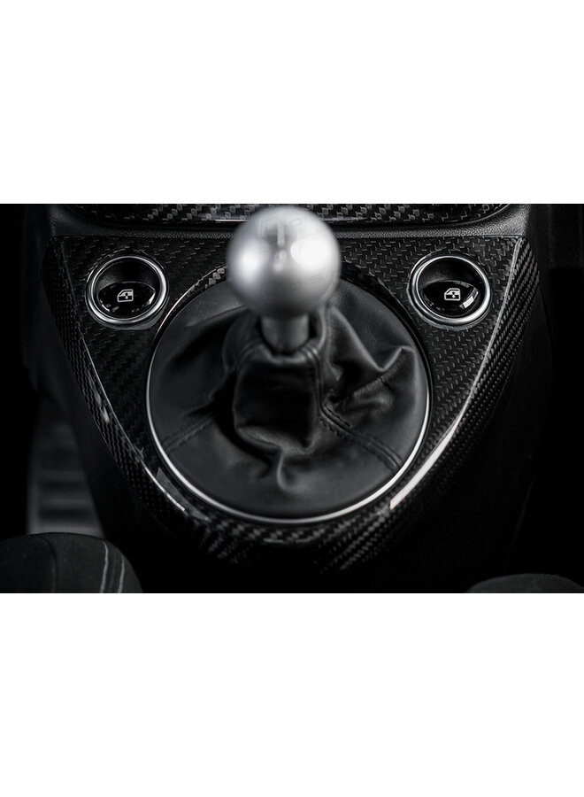 Fiat Abarth 595 2016->Couvercle de cadre de levier de vitesses en fibre de carbone