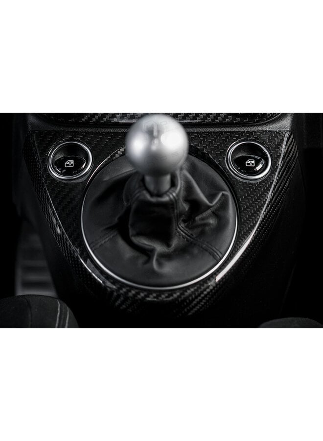 Fiat Abarth 595 2016->Cubremarco palanca de cambios en Fibra de Carbono