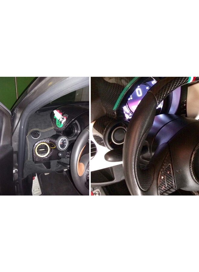 Fiat Abarth 500/595 Carbon Fiber Boost Meting Cover