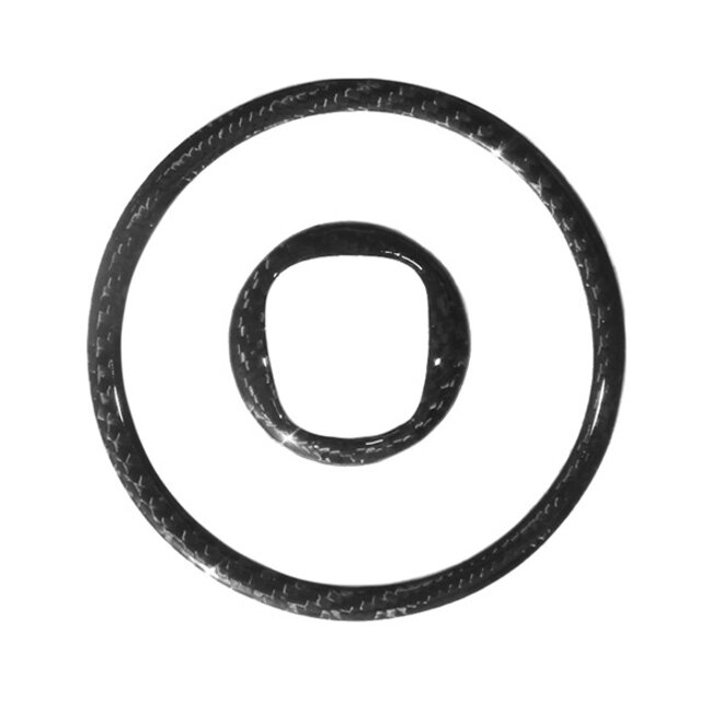 Cubierta central del volante de fibra de carbono Fiat Abarth 500/595