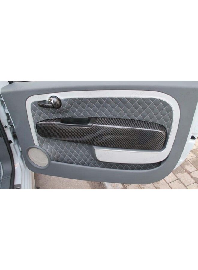 Fiat Abarth 500/595 Carbon Fiber Binnenkant Deur covers