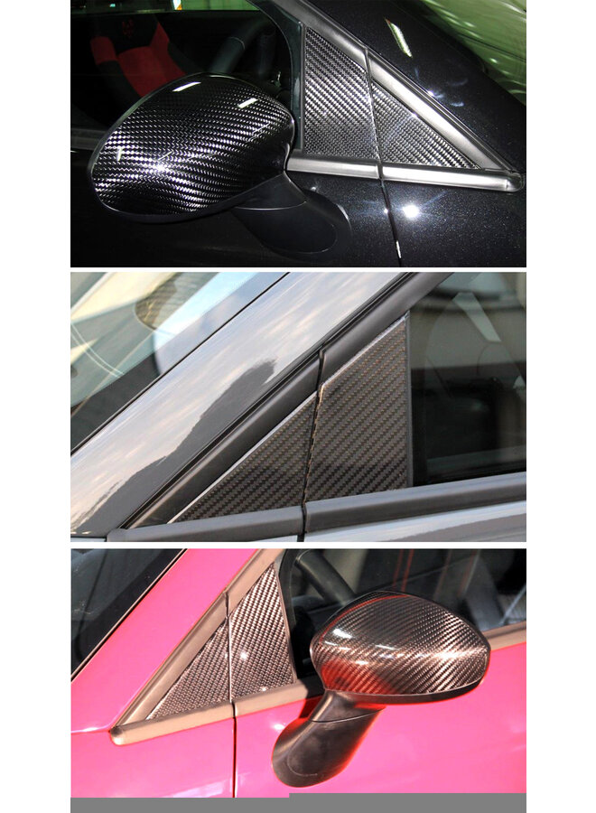 Fiat Abarth 500/595 Carbon Fiber Deur Panelen B Zuil